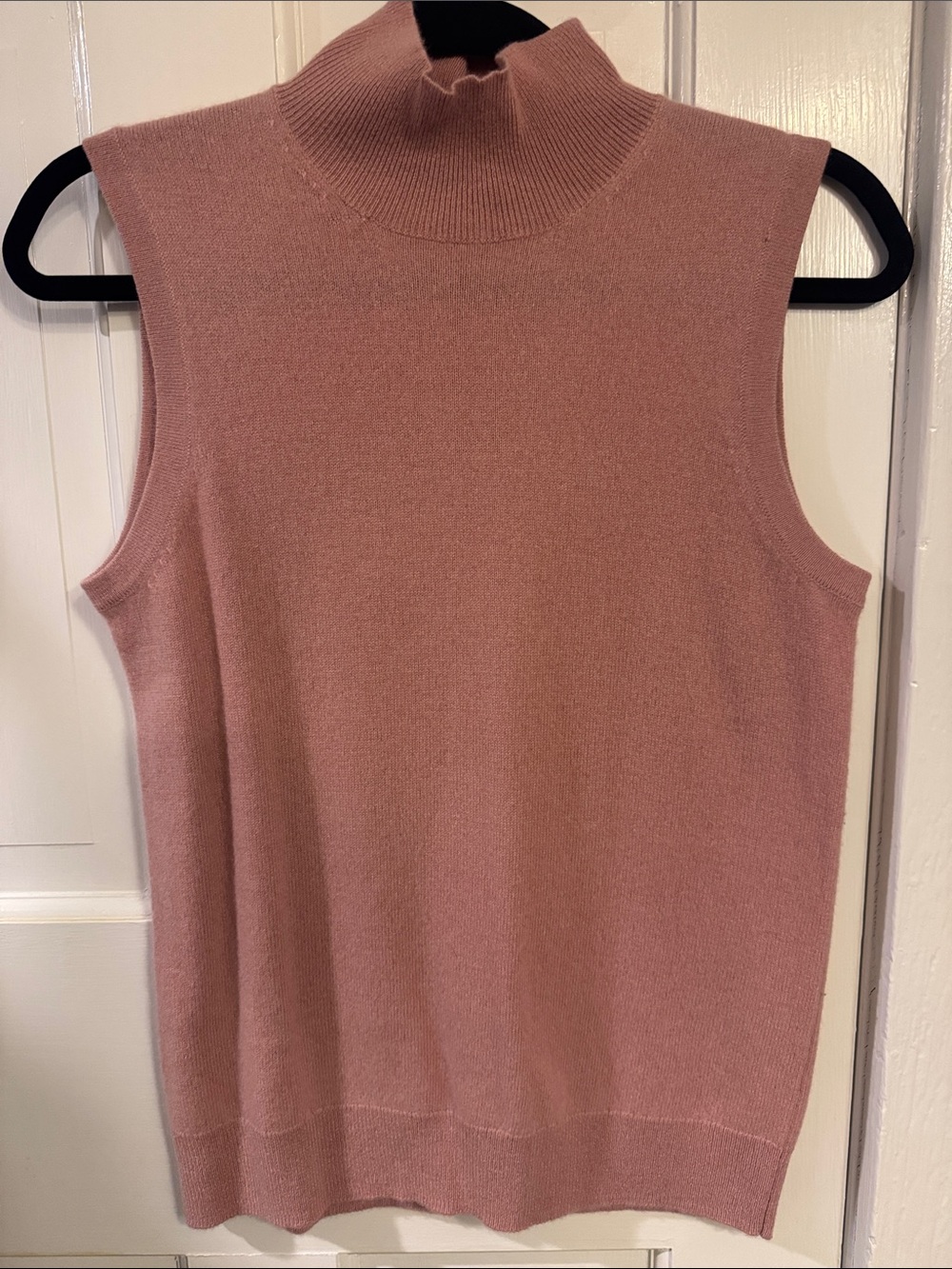 Bloomingdale's Sleeveless Mock Neck Tank - Dusty Rose